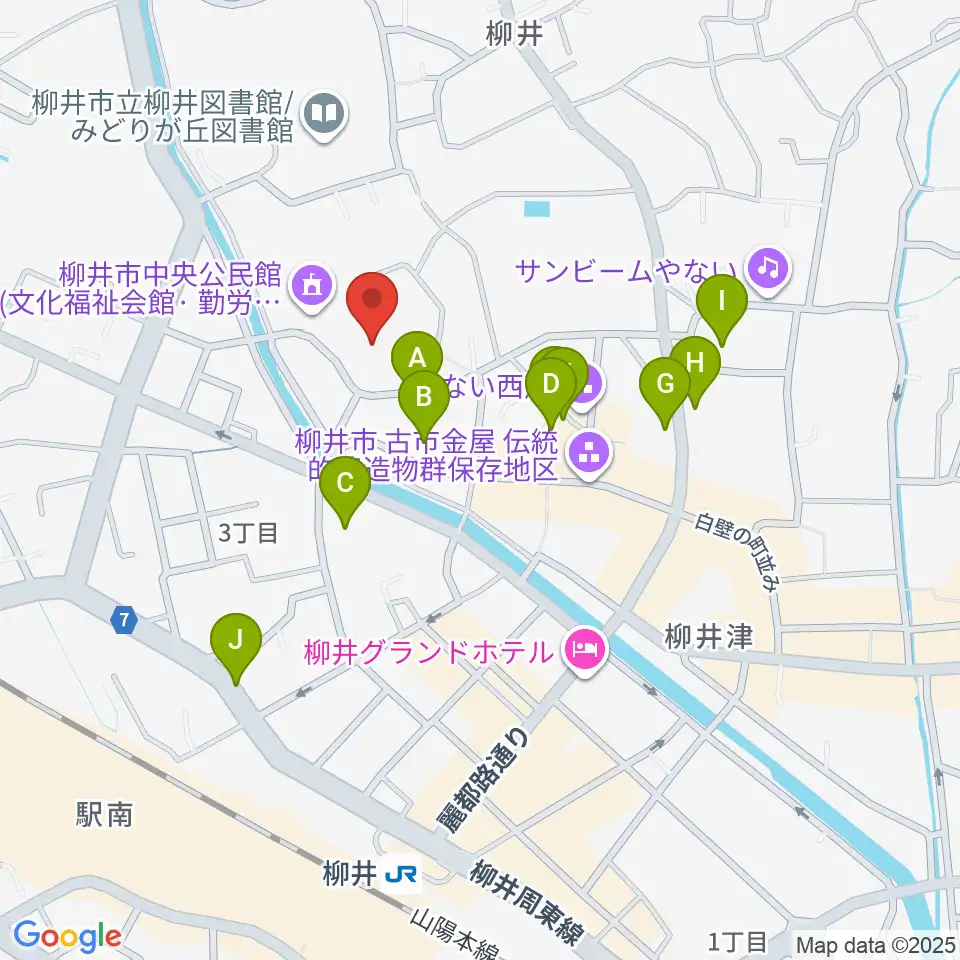 バタフライアリーナ周辺の駐車場・コインパーキング一覧地図