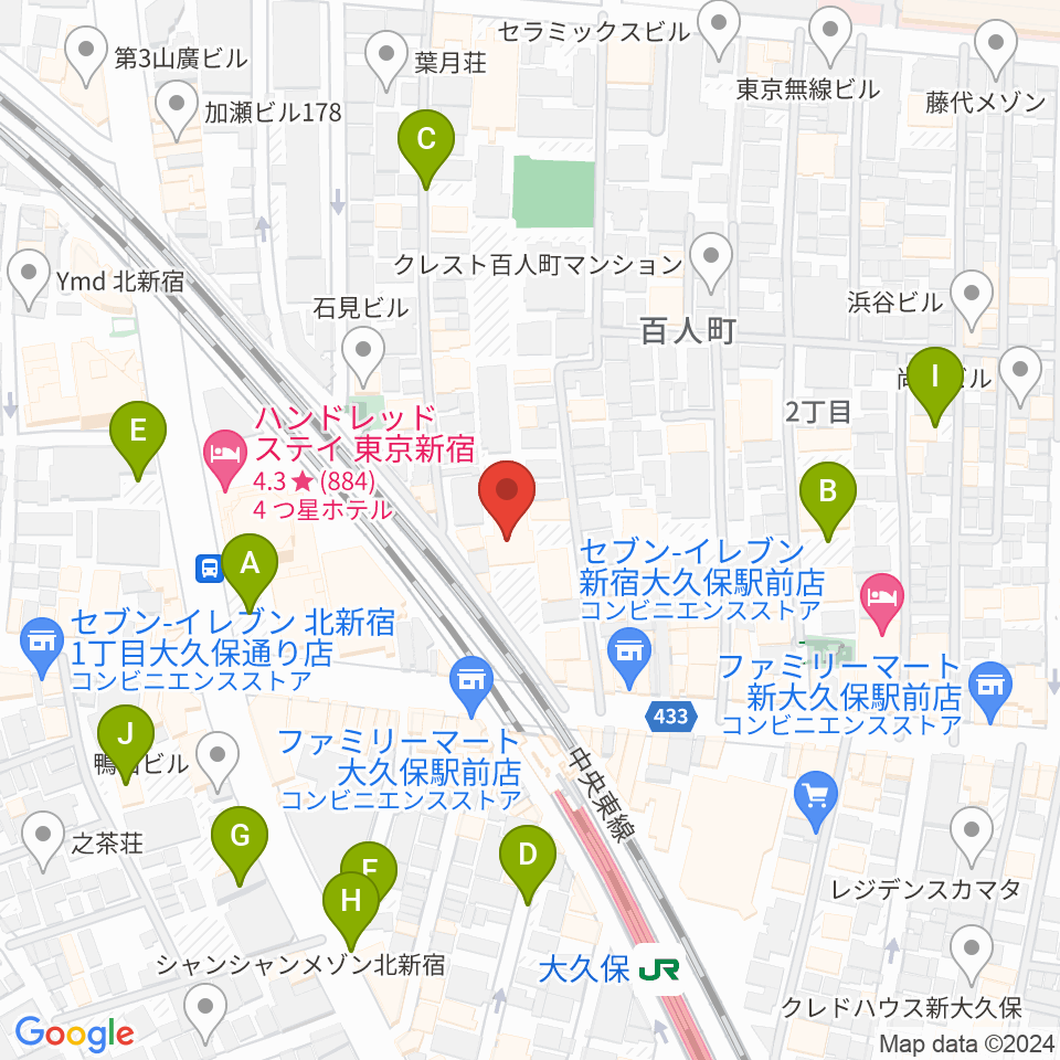 クラシックスペース100周辺の駐車場・コインパーキング一覧地図