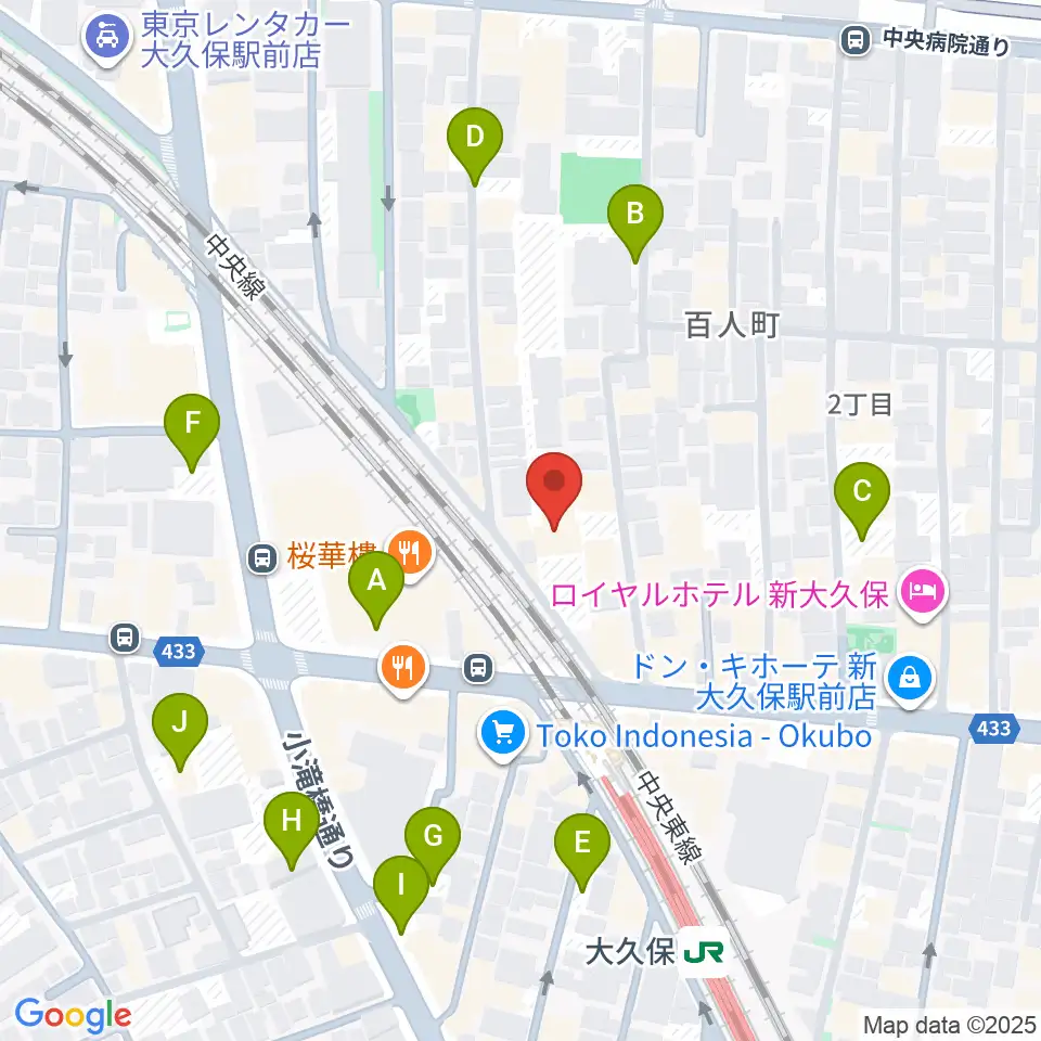 クラシックスペース100周辺の駐車場・コインパーキング一覧地図