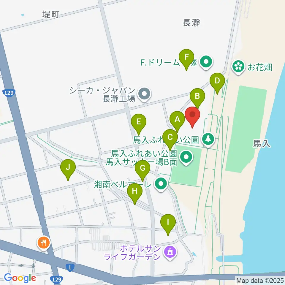 ひらつかサン・ライフアリーナ周辺の駐車場・コインパーキング一覧地図