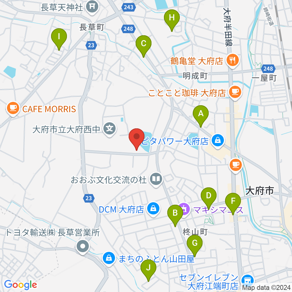 ナルキュウ体育センター周辺の駐車場・コインパーキング一覧地図