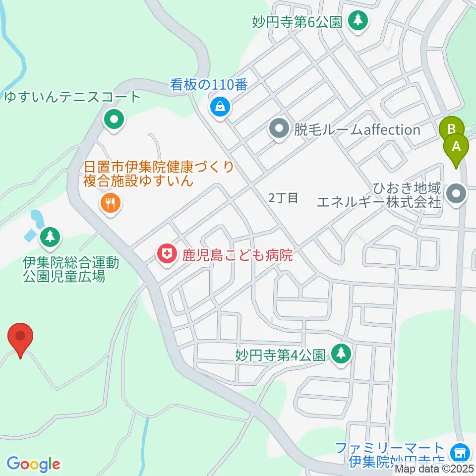 YOSHIKOUスタジアム伊集院周辺の駐車場・コインパーキング一覧地図
