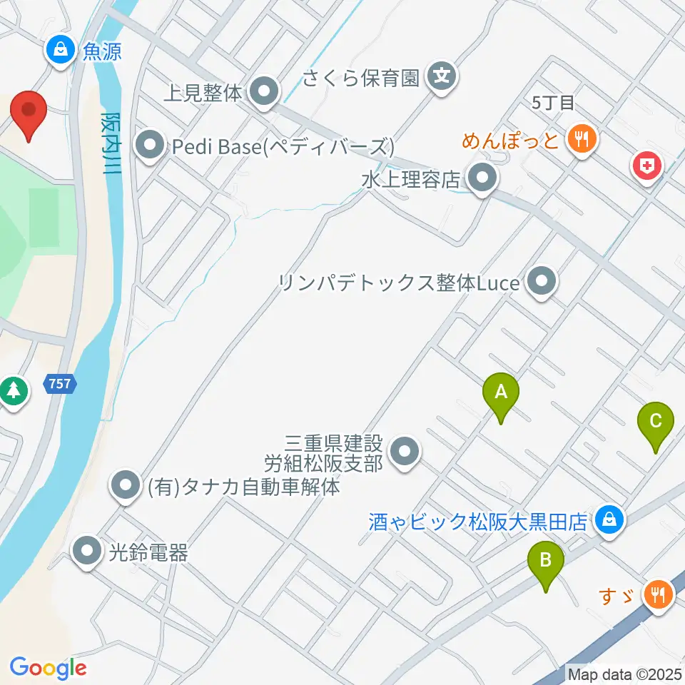 松阪牛の里オーシャンファーム武道館周辺の駐車場・コインパーキング一覧地図