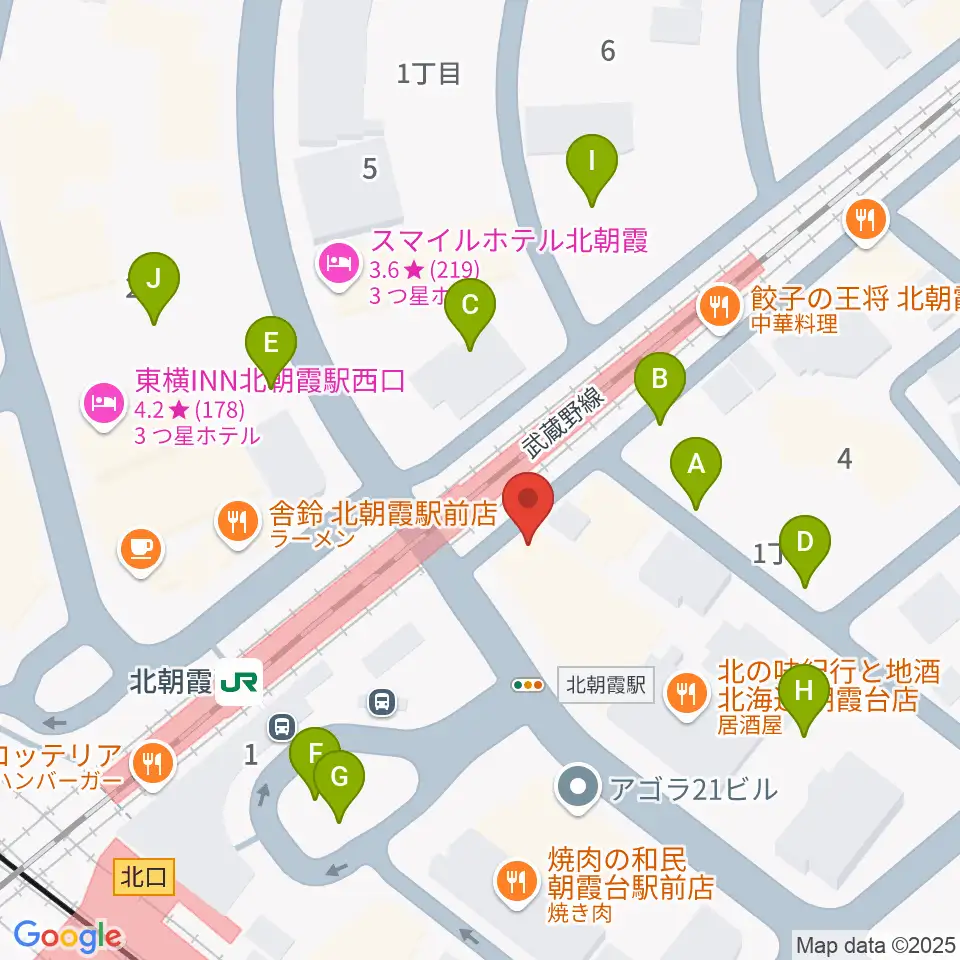 サウンドスタジオ アベル周辺の駐車場・コインパーキング一覧地図