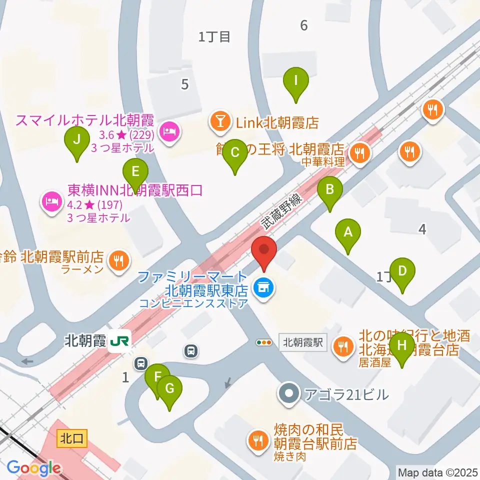 サウンドスタジオ アベル周辺の駐車場・コインパーキング一覧地図