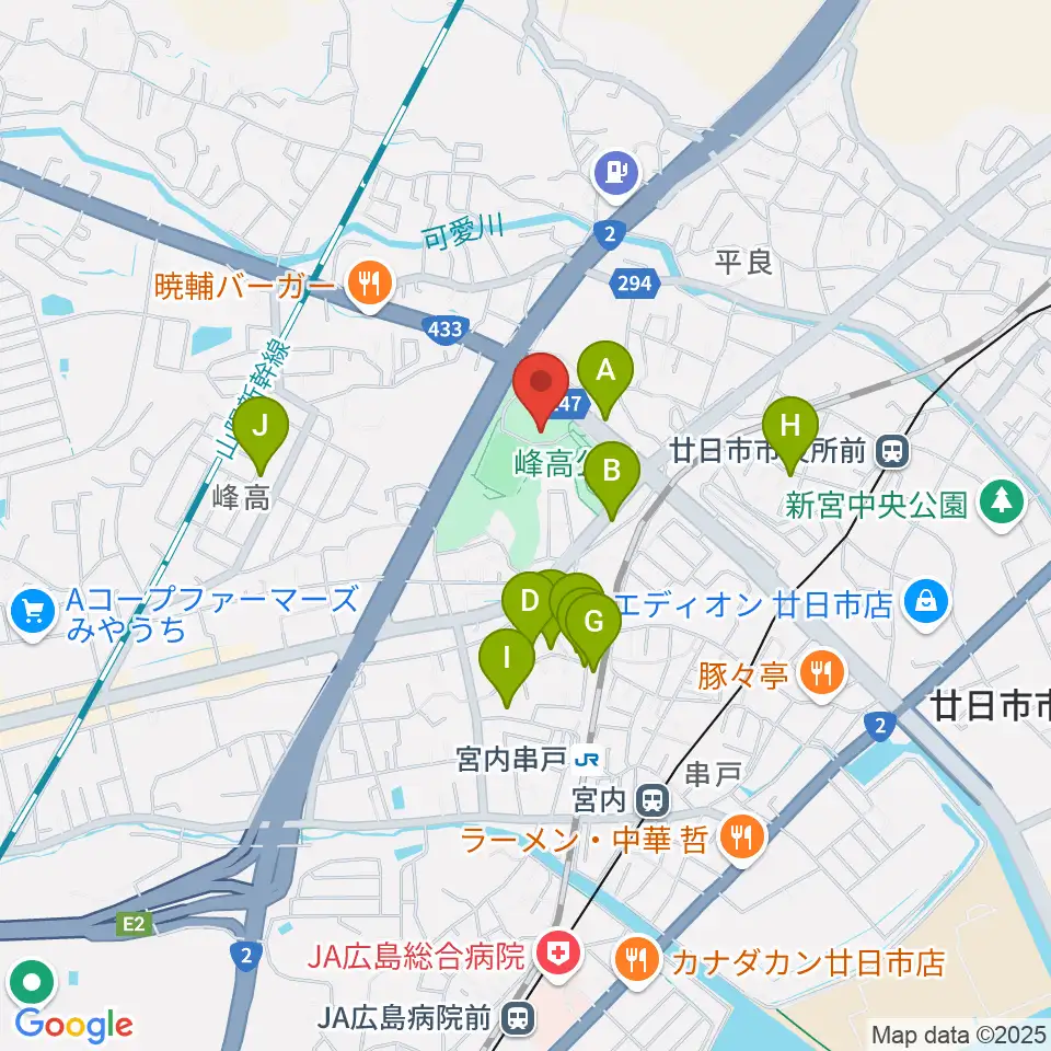 グローバルリゾート総合スポーツセンターサンチェリー周辺の駐車場・コインパーキング一覧地図