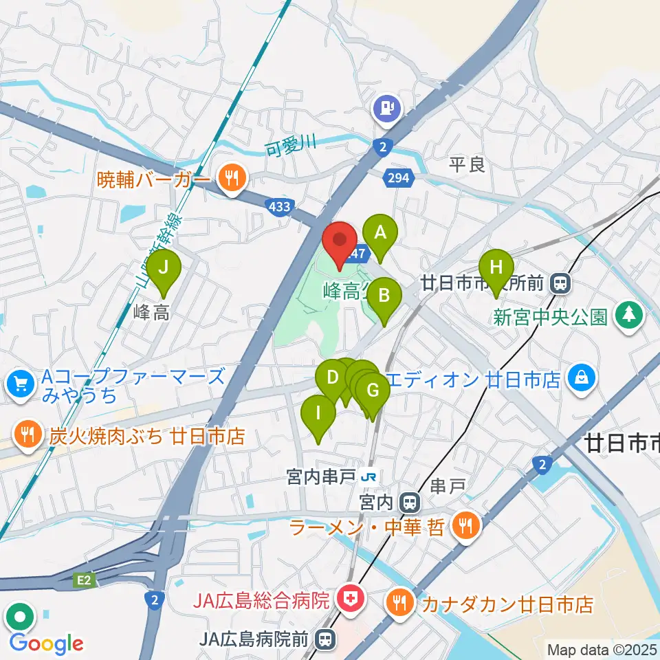 グローバルリゾート総合スポーツセンターサンチェリー周辺の駐車場・コインパーキング一覧地図