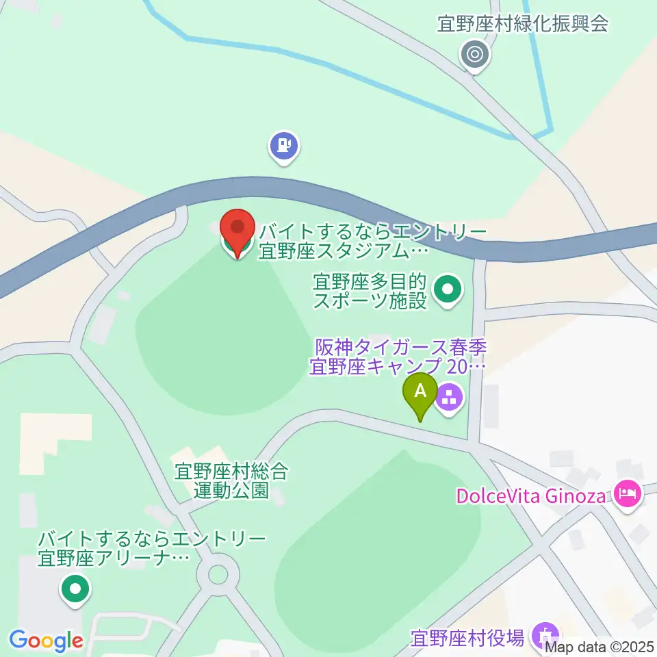バイトするならエントリー宜野座スタジアム周辺の駐車場・コインパーキング一覧地図