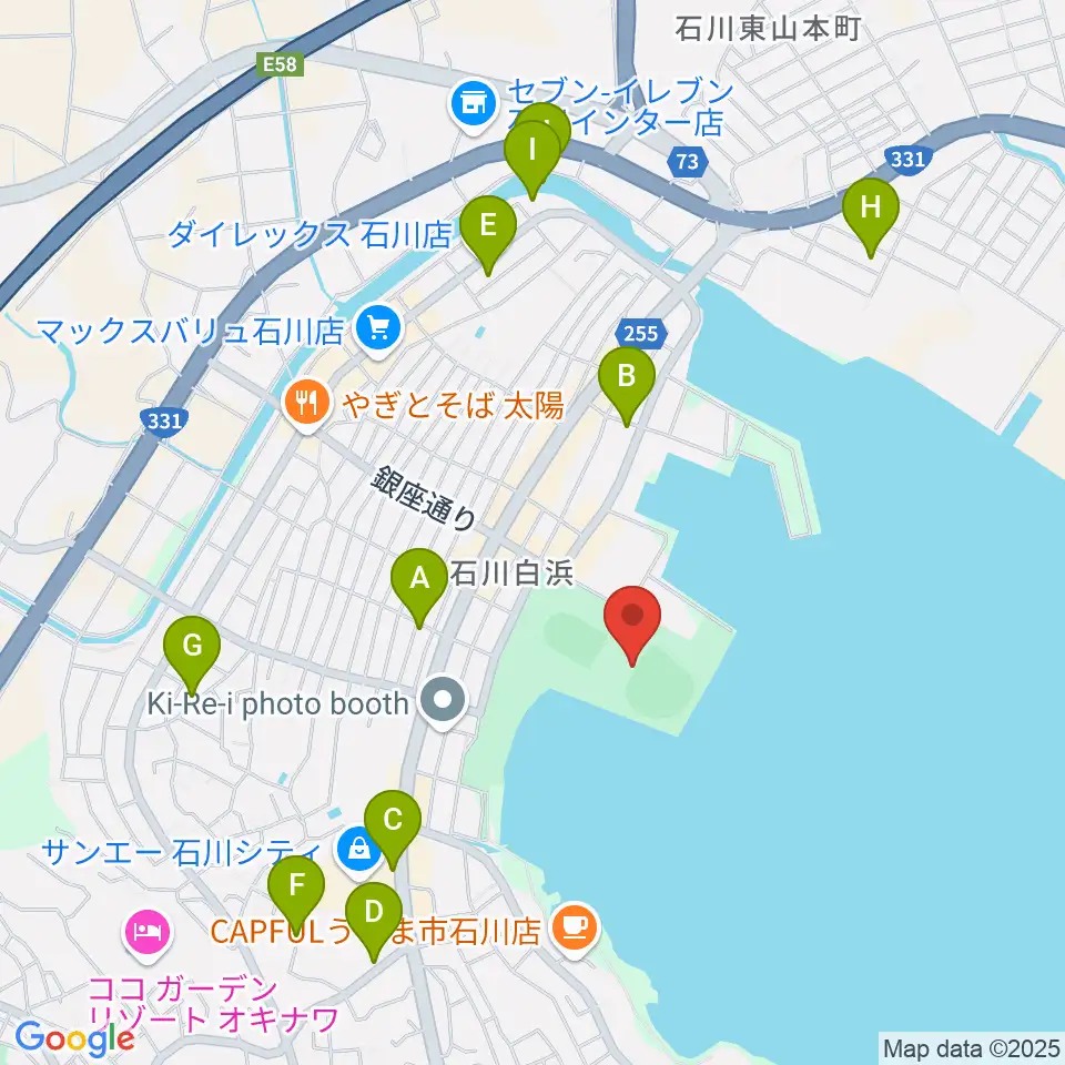 エナジックスタジアム石川周辺の駐車場・コインパーキング一覧地図