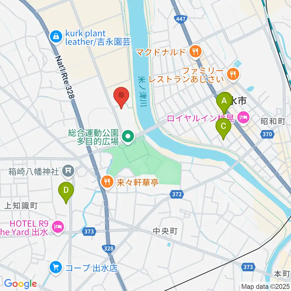 マルマエスポーツセンター出水周辺の駐車場・コインパーキング一覧地図