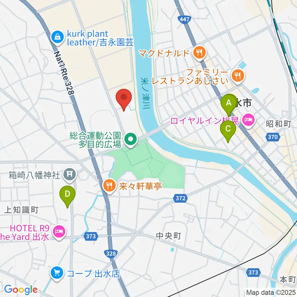 マルマエスポーツセンター出水周辺の駐車場・コインパーキング一覧地図
