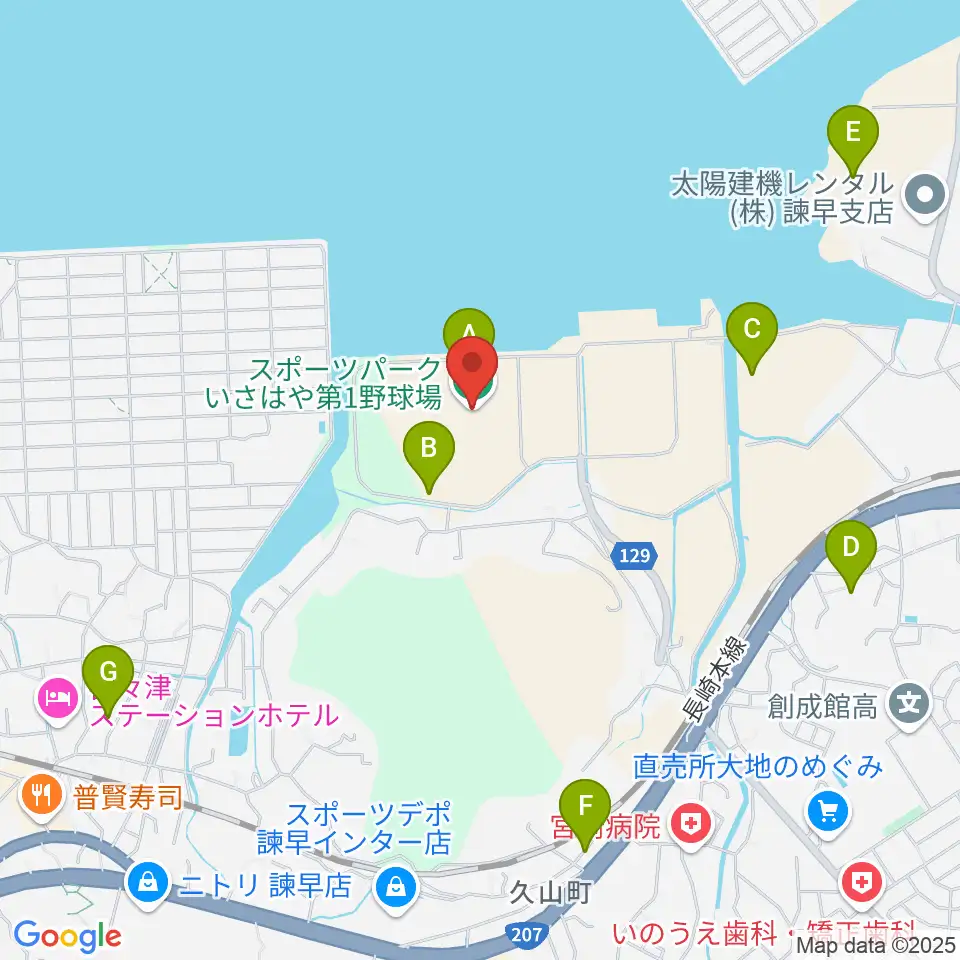 たちばなしんきんフィールド・オブ・ドリームス周辺の駐車場・コインパーキング一覧地図