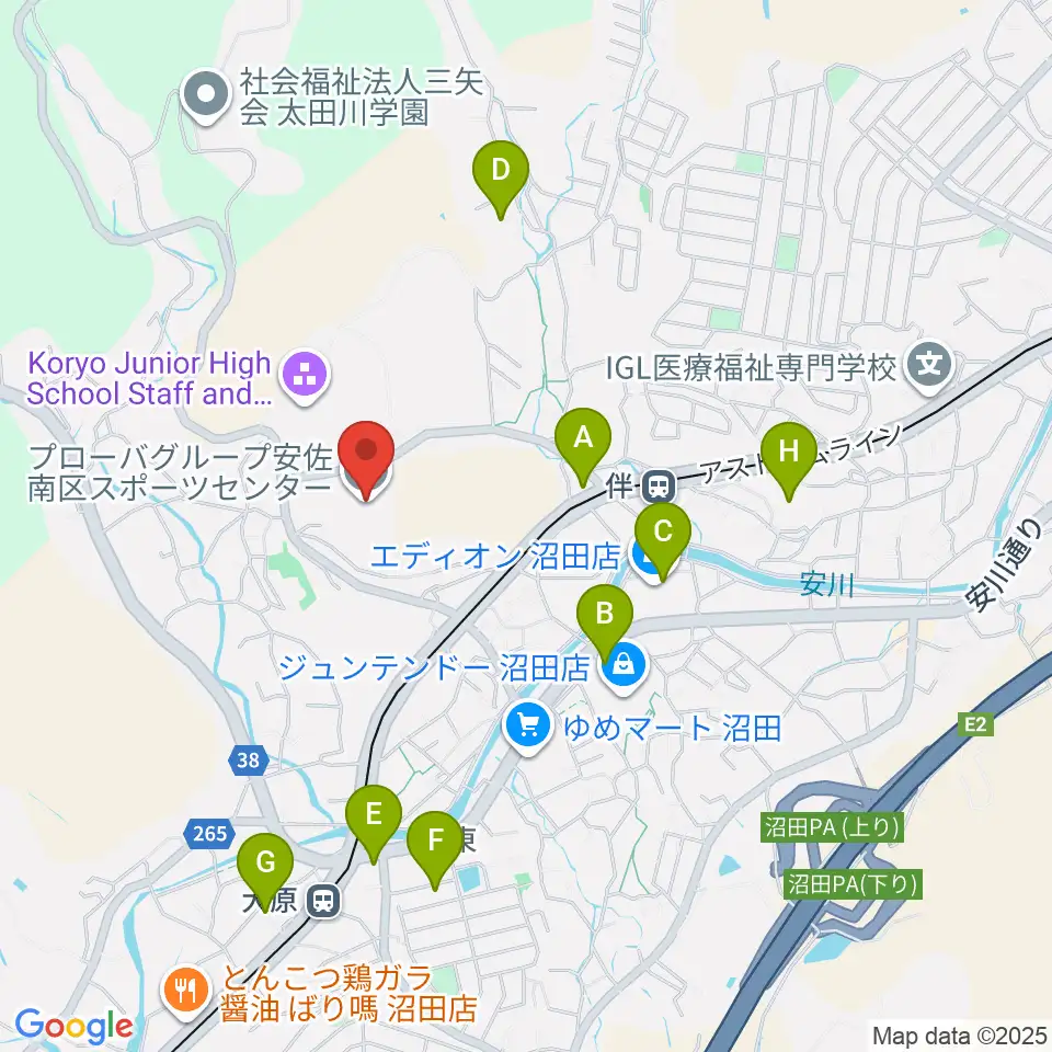 プローバグループ安佐南区スポーツセンター周辺の駐車場・コインパーキング一覧地図