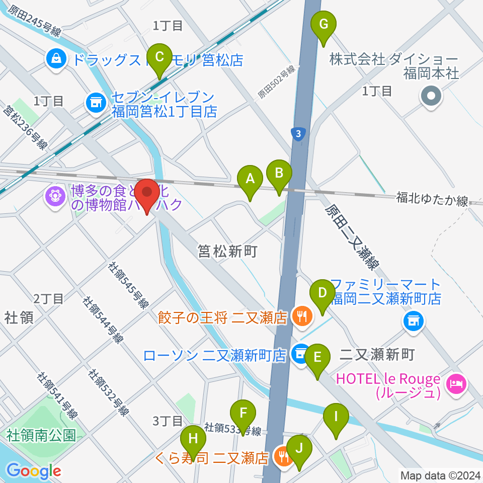 アイミュージックスタジオ周辺の駐車場・コインパーキング一覧地図