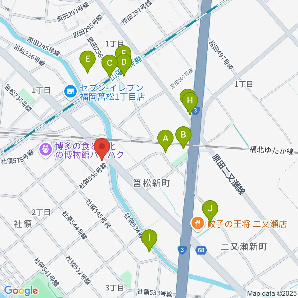 アイミュージックスタジオ周辺の駐車場・コインパーキング一覧地図