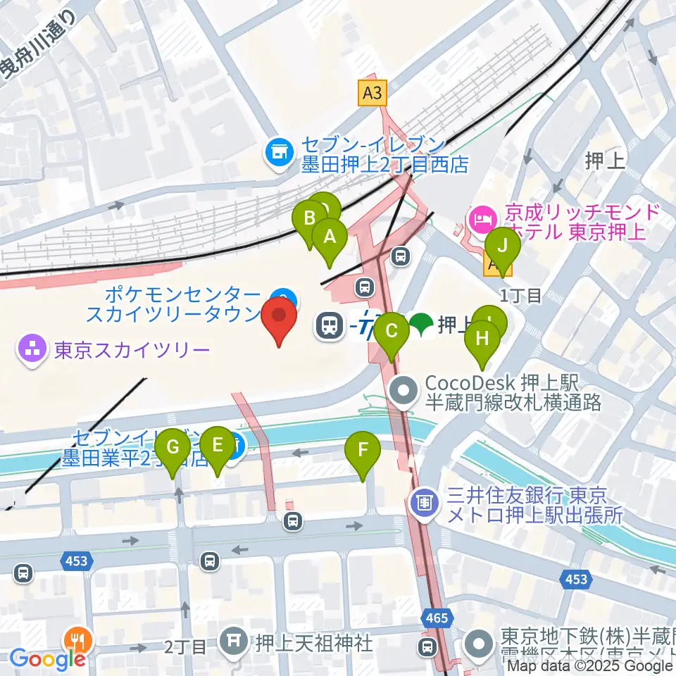 郵政博物館周辺の駐車場・コインパーキング一覧地図