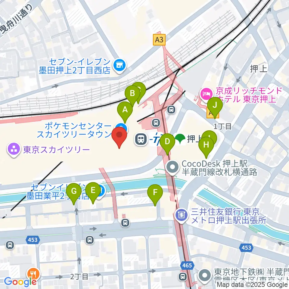 郵政博物館周辺の駐車場・コインパーキング一覧地図