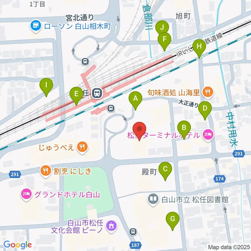 千代女の里俳句館周辺の駐車場・コインパーキング一覧地図