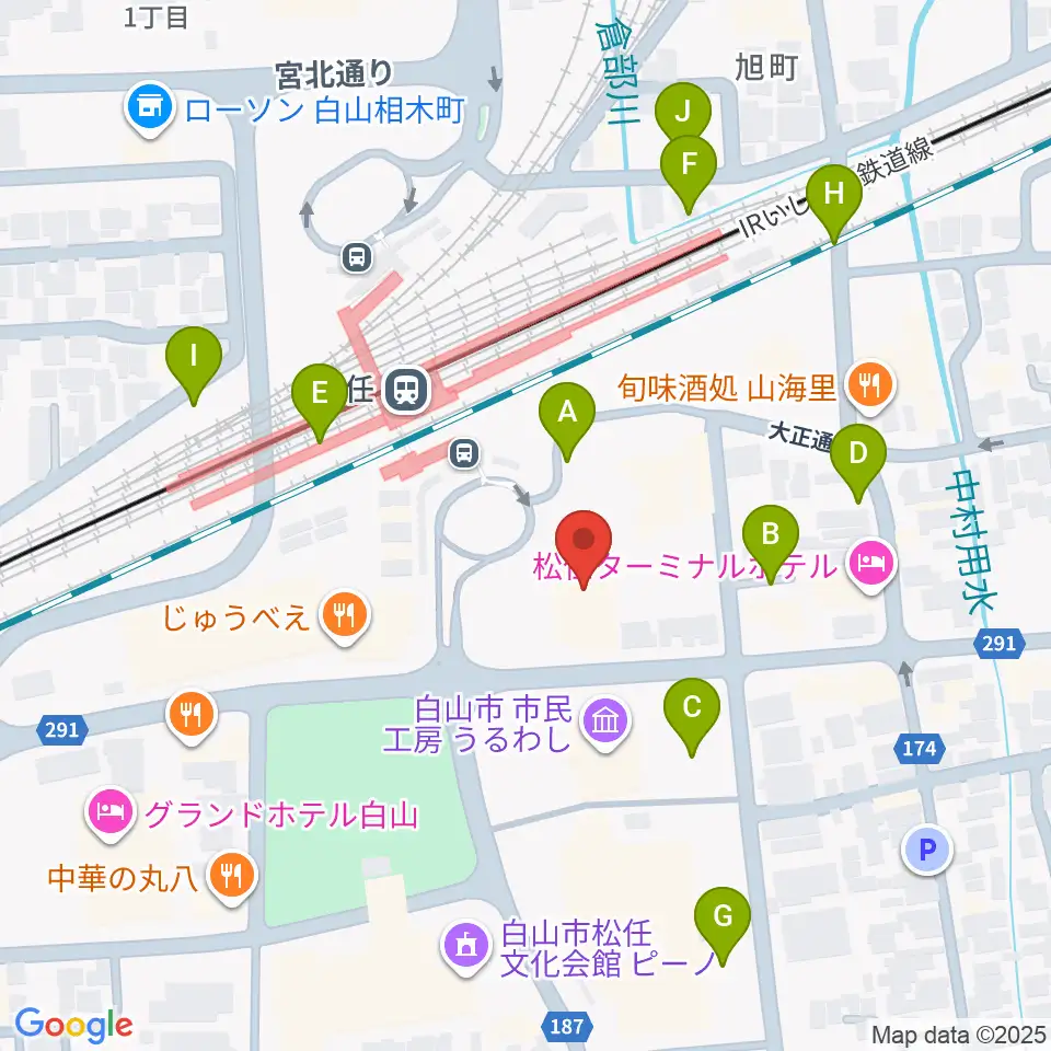 千代女の里俳句館周辺の駐車場・コインパーキング一覧地図