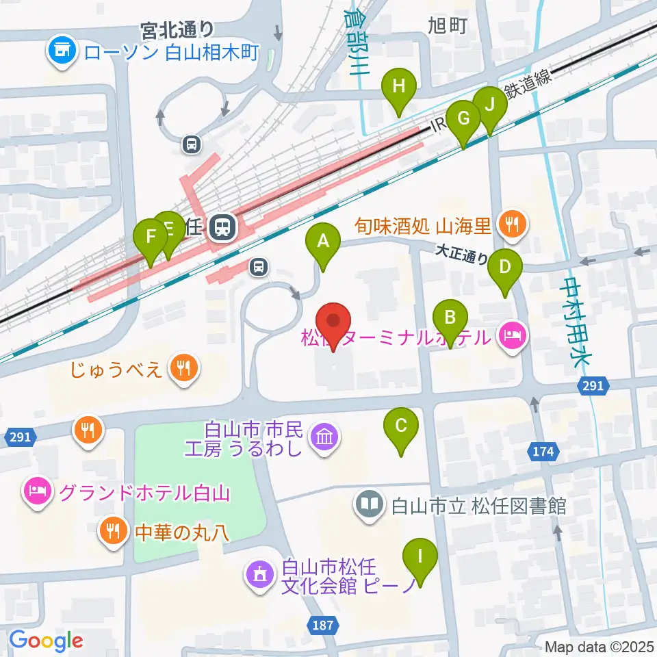千代女の里俳句館周辺の駐車場・コインパーキング一覧地図