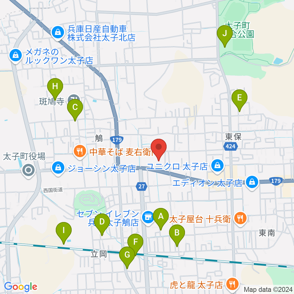 太子町立歴史資料館周辺の駐車場・コインパーキング一覧地図