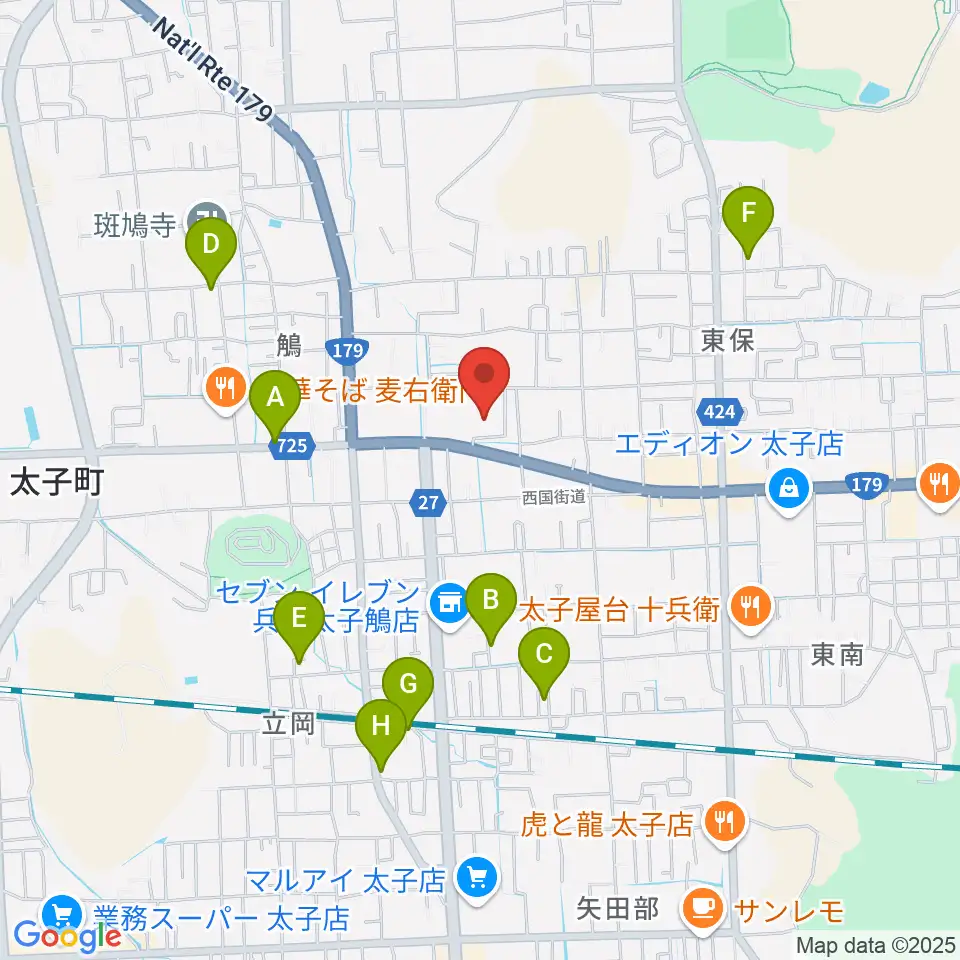 太子町立歴史資料館周辺の駐車場・コインパーキング一覧地図