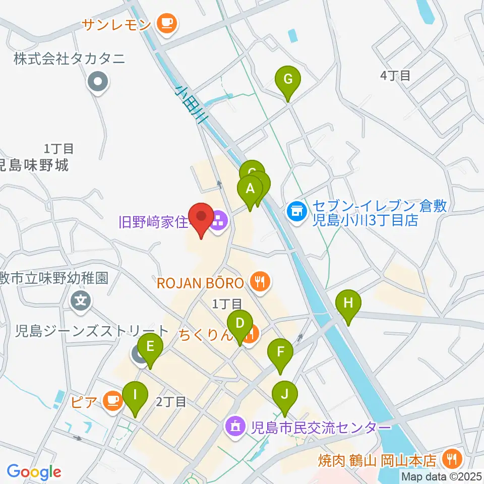 野﨑家塩業歴史館周辺の駐車場・コインパーキング一覧地図