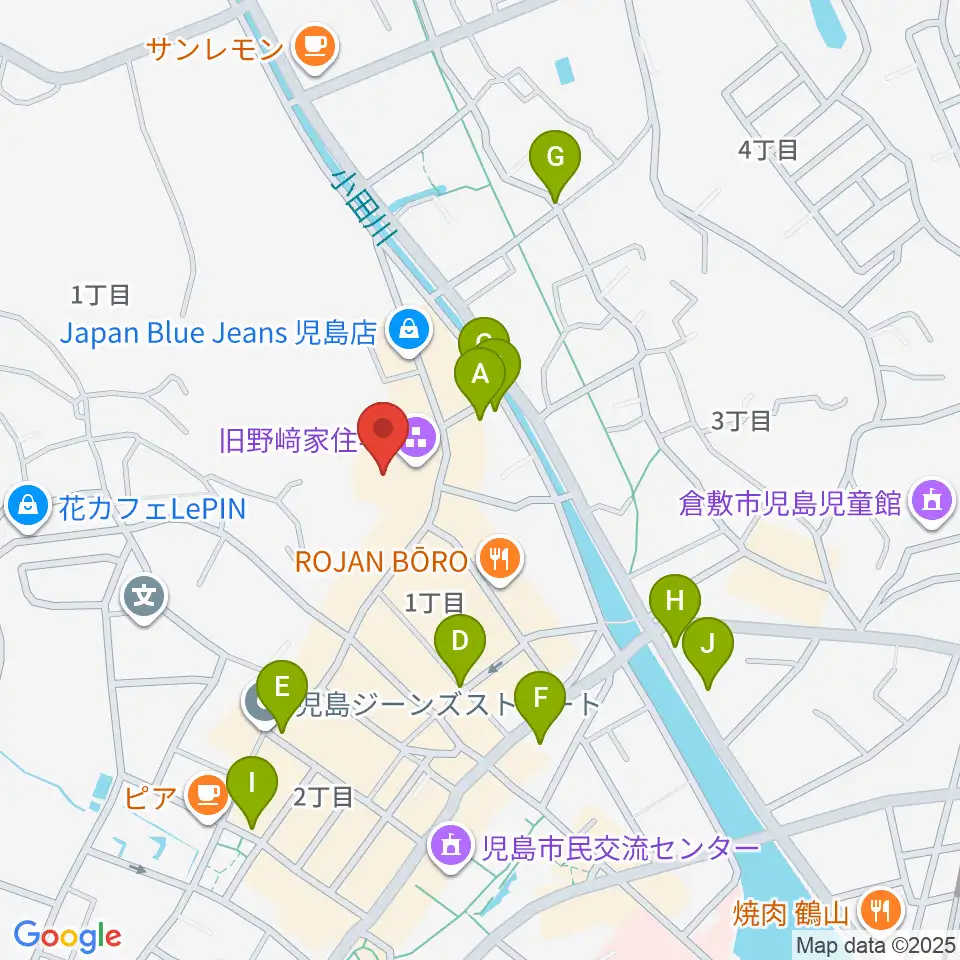 野﨑家塩業歴史館周辺の駐車場・コインパーキング一覧地図