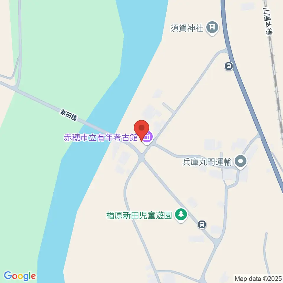 赤穂市立有年考古館周辺の駐車場・コインパーキング一覧地図