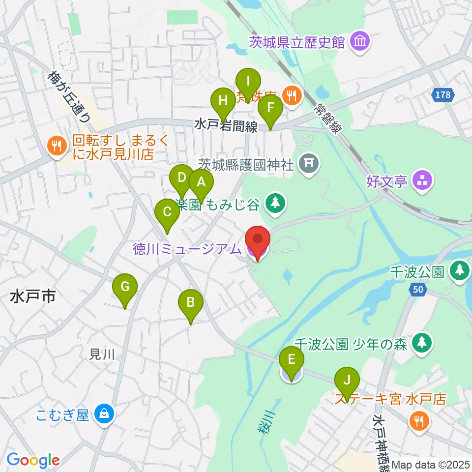 徳川ミュージアム周辺の駐車場・コインパーキング一覧地図