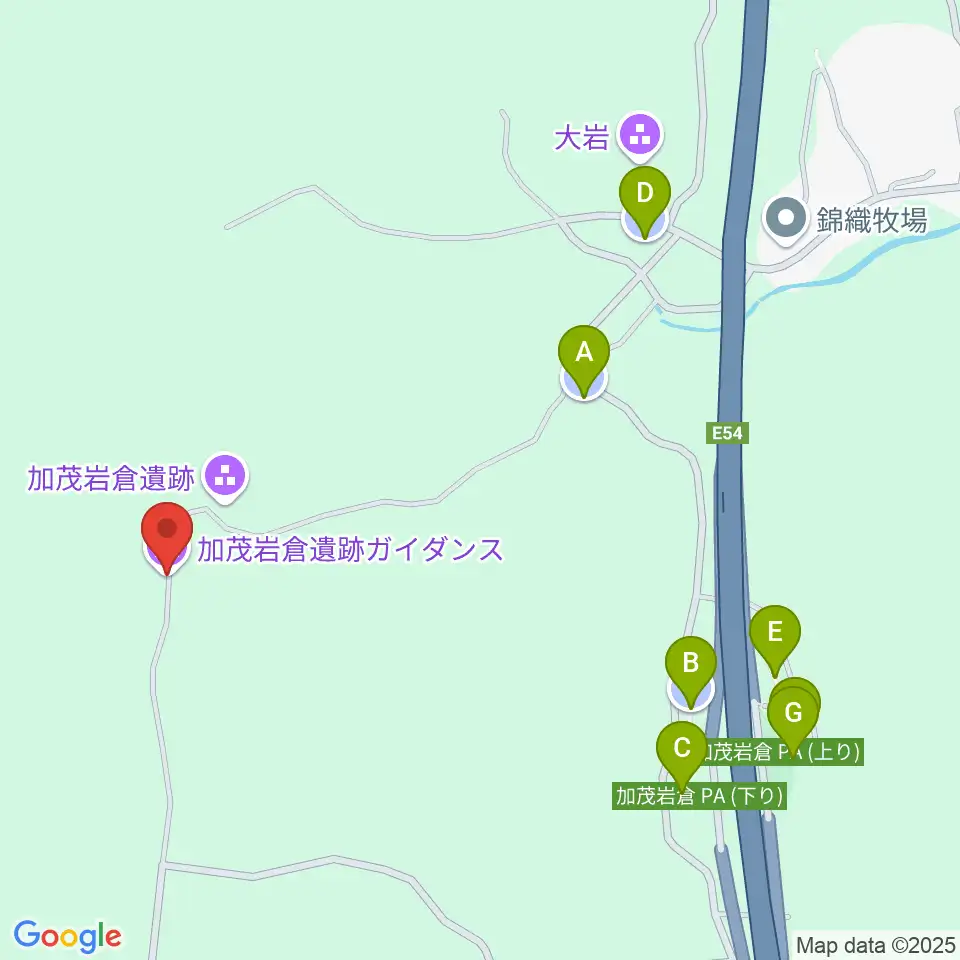 加茂岩倉遺跡ガイダンス周辺の駐車場・コインパーキング一覧地図