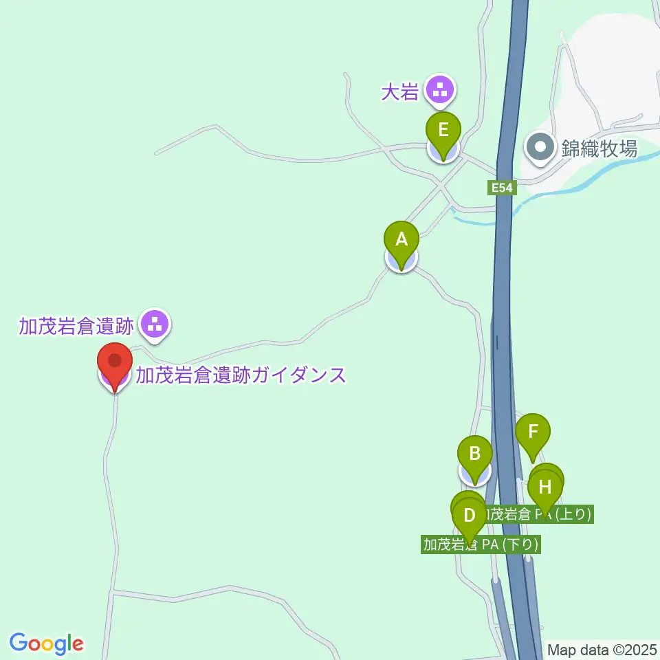 加茂岩倉遺跡ガイダンス周辺の駐車場・コインパーキング一覧地図