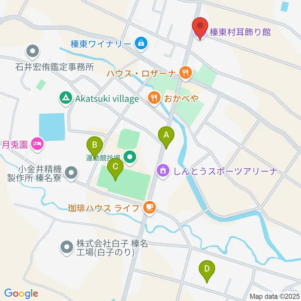 榛東村耳飾り館周辺の駐車場・コインパーキング一覧地図