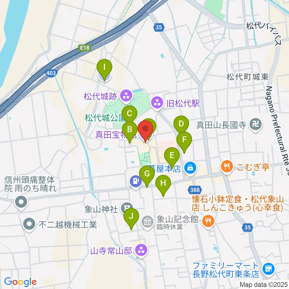 真田宝物館周辺の駐車場・コインパーキング一覧地図