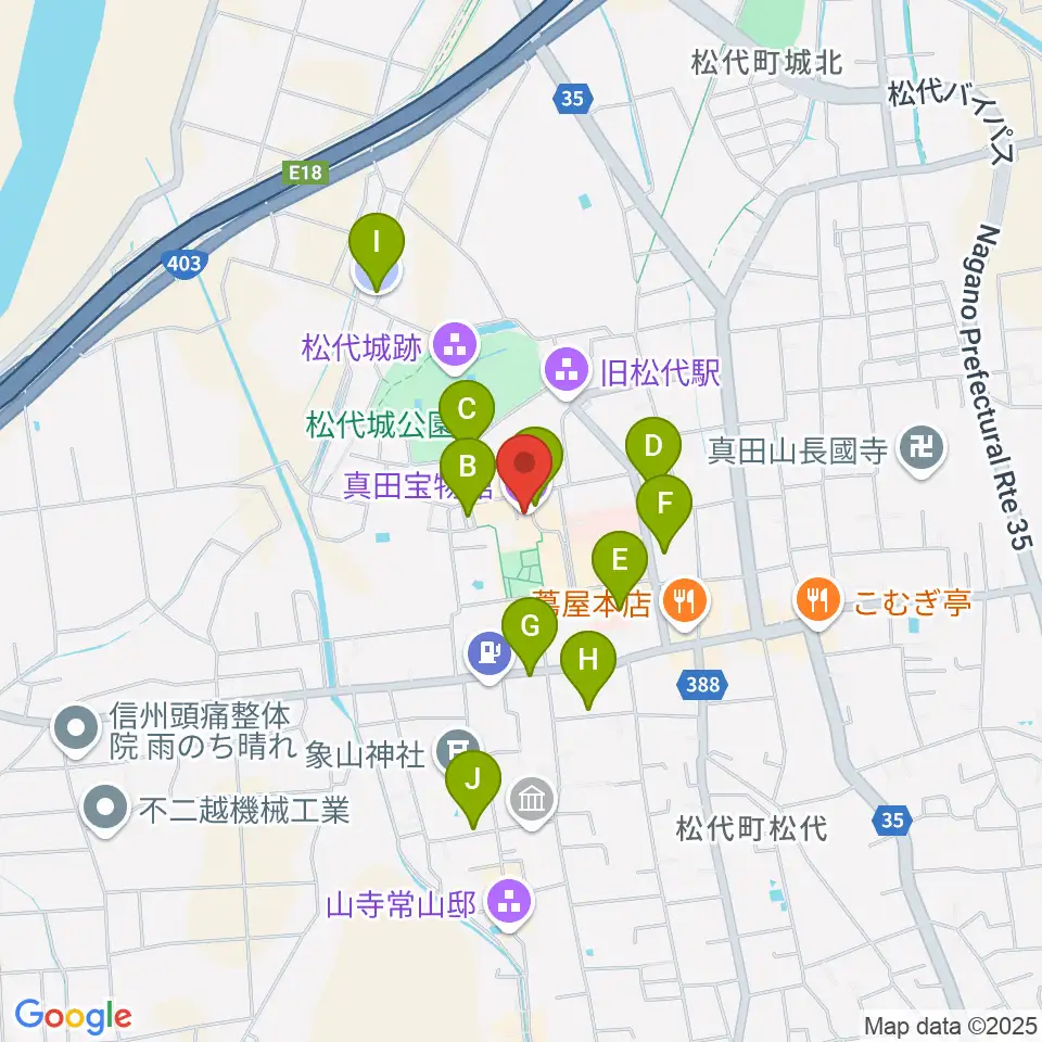 真田宝物館周辺の駐車場・コインパーキング一覧地図