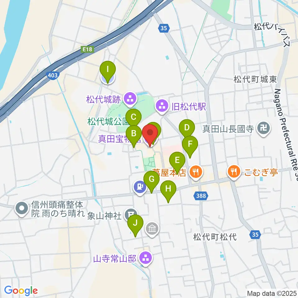 真田宝物館周辺の駐車場・コインパーキング一覧地図