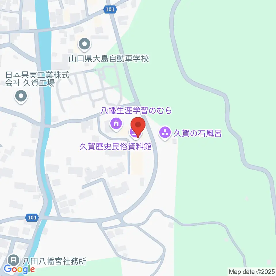 周防大島町久賀歴史民俗資料館周辺の駐車場・コインパーキング一覧地図
