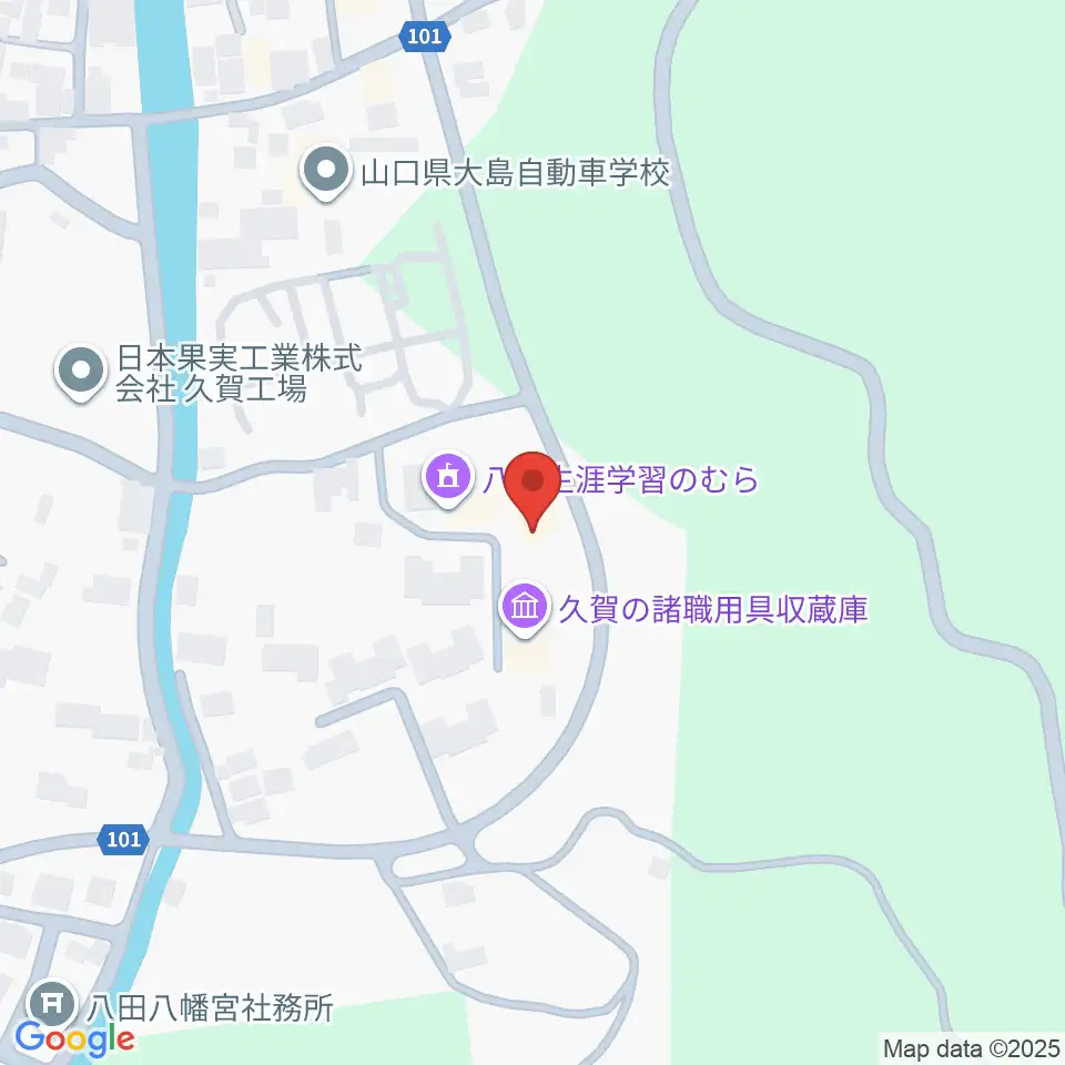 周防大島町久賀歴史民俗資料館周辺の駐車場・コインパーキング一覧地図