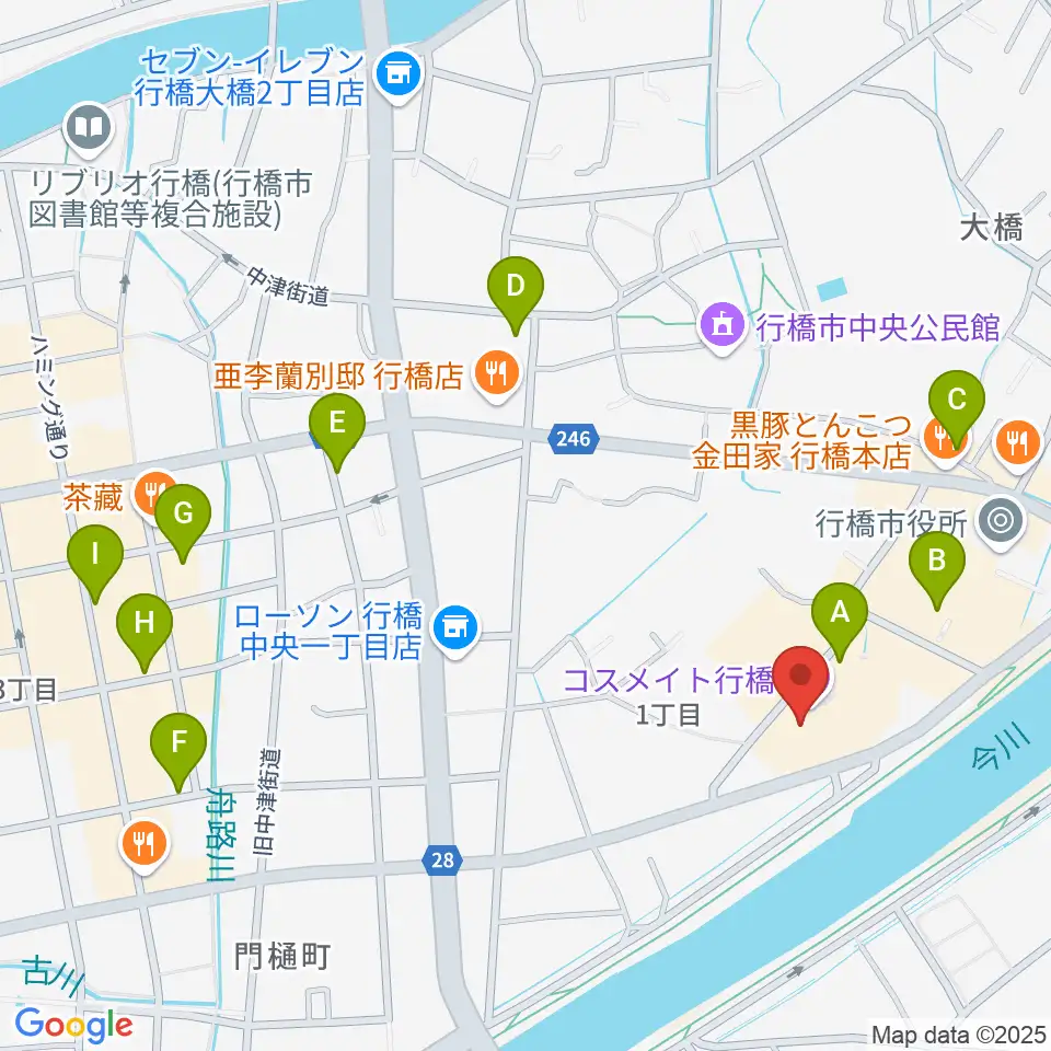 行橋市歴史資料館周辺の駐車場・コインパーキング一覧地図