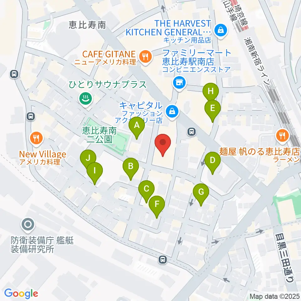 ABSレコーディングスタジオ周辺の駐車場・コインパーキング一覧地図