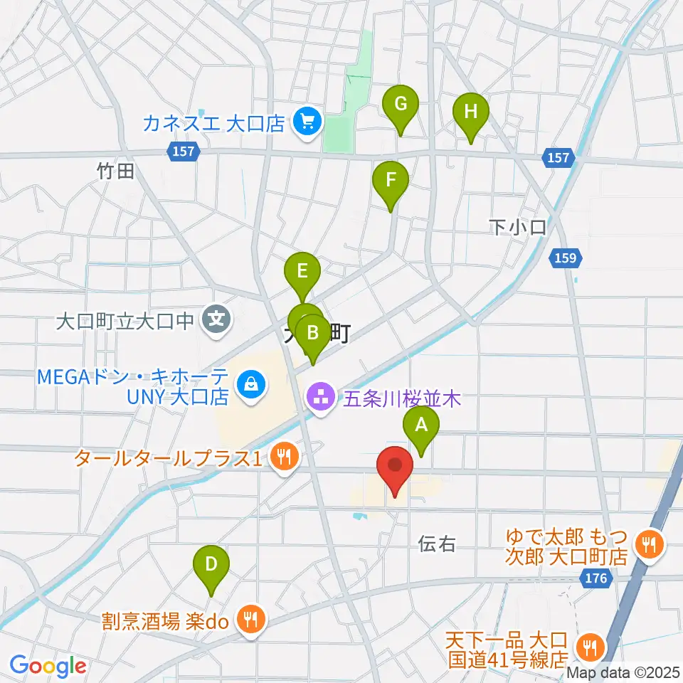 大口町歴史民俗資料館周辺の駐車場・コインパーキング一覧地図