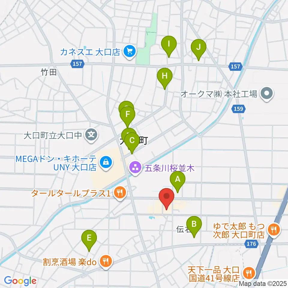 大口町歴史民俗資料館周辺の駐車場・コインパーキング一覧地図
