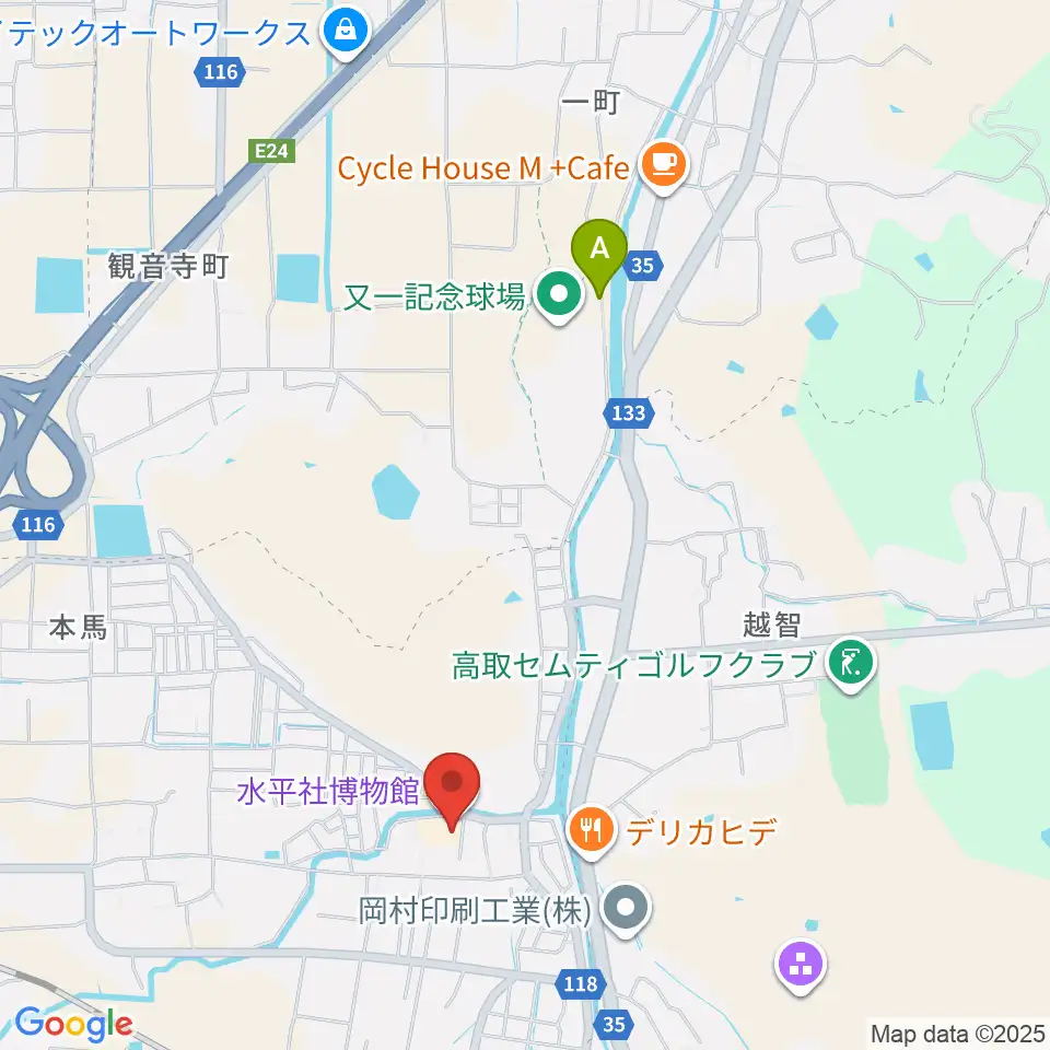水平社博物館周辺の駐車場・コインパーキング一覧地図