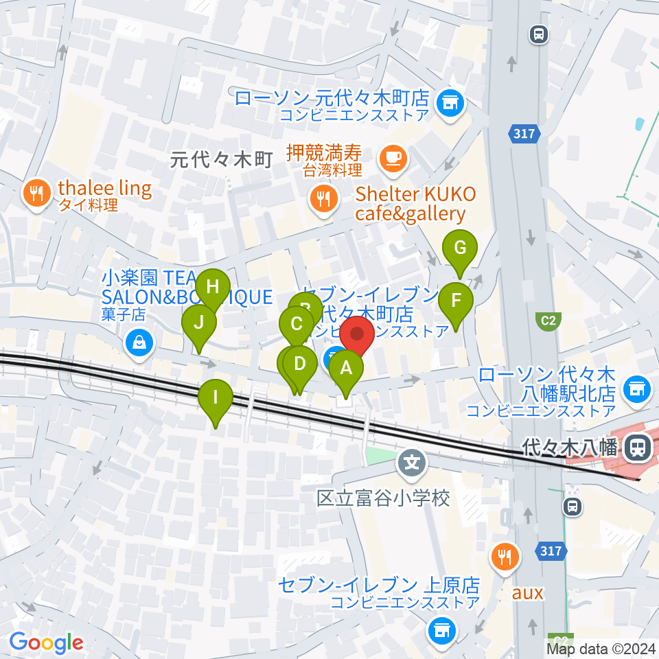 セオリスタジオ周辺の駐車場・コインパーキング一覧地図