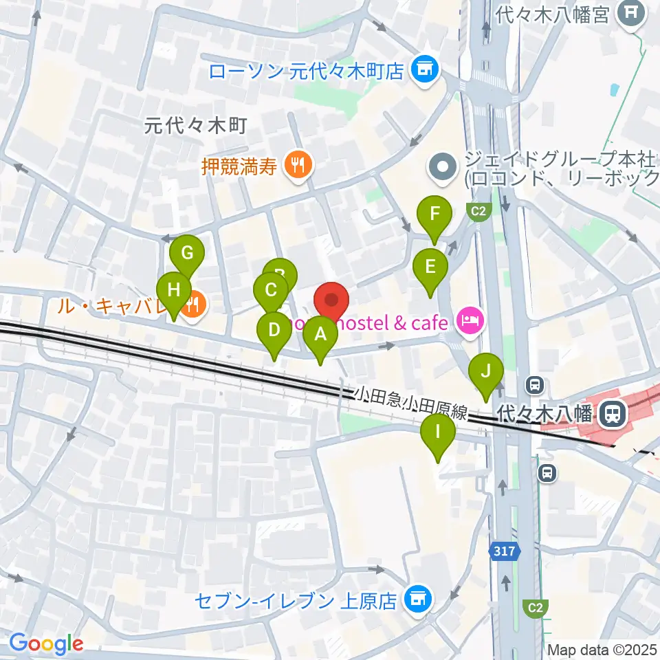 セオリスタジオ周辺の駐車場・コインパーキング一覧地図