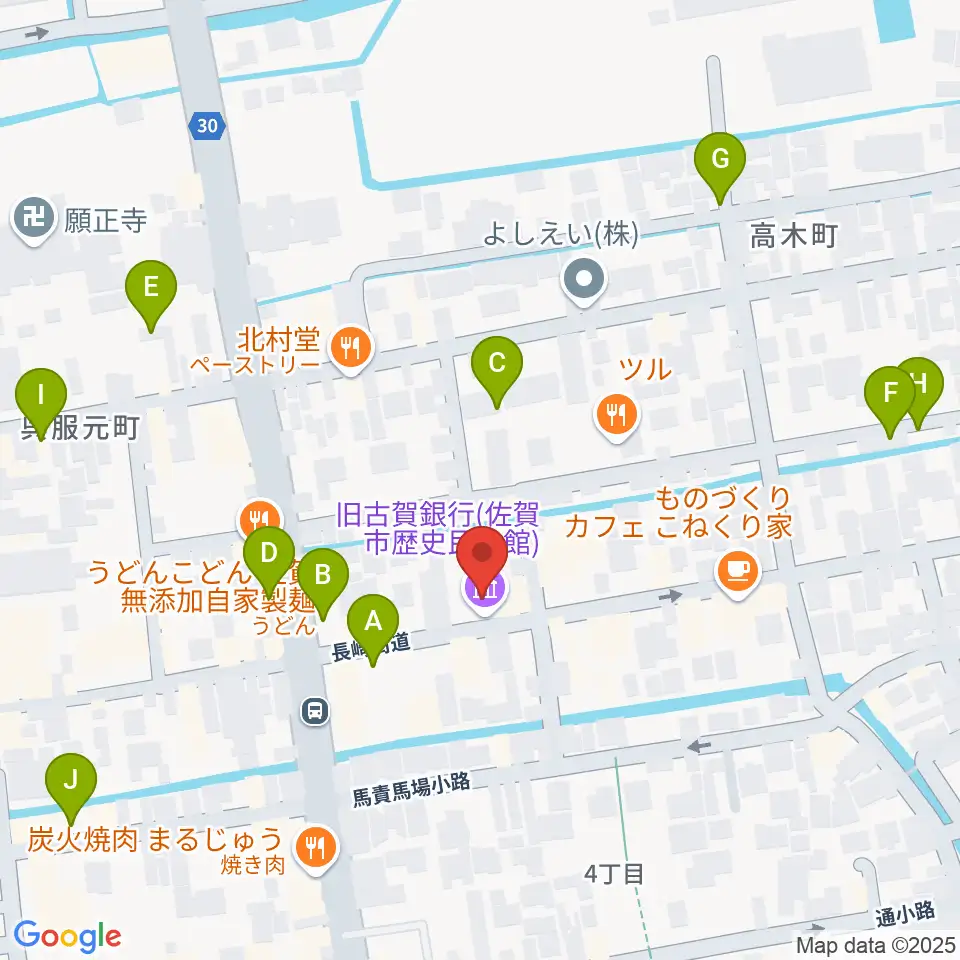 佐賀市歴史民俗館周辺の駐車場・コインパーキング一覧地図