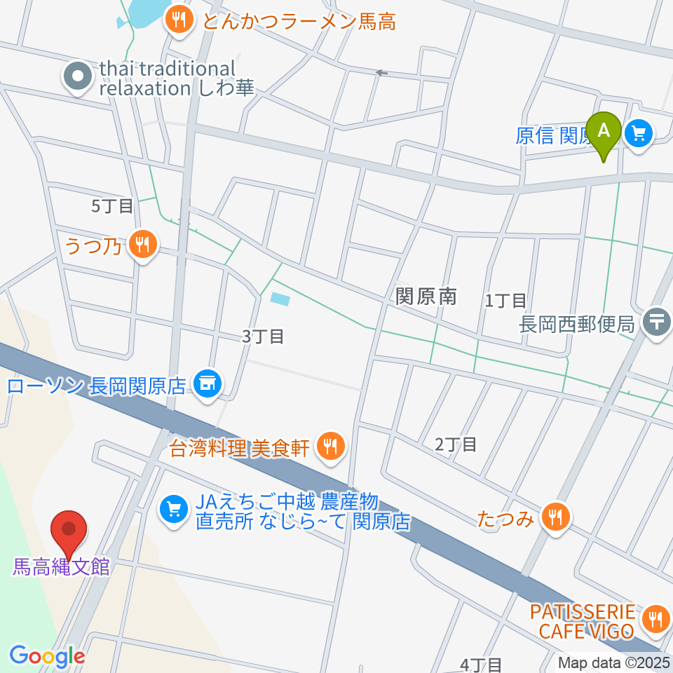 長岡市馬高縄文館周辺の駐車場・コインパーキング一覧地図