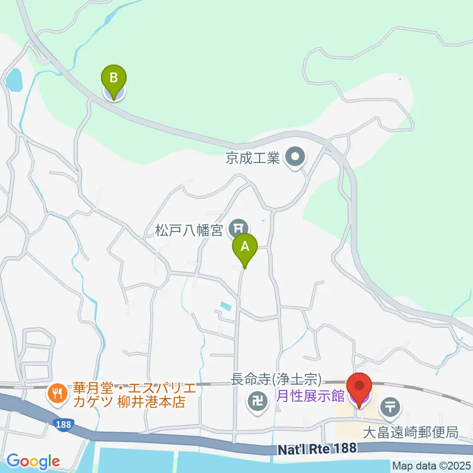 月性展示館・清狂草堂周辺の駐車場・コインパーキング一覧地図