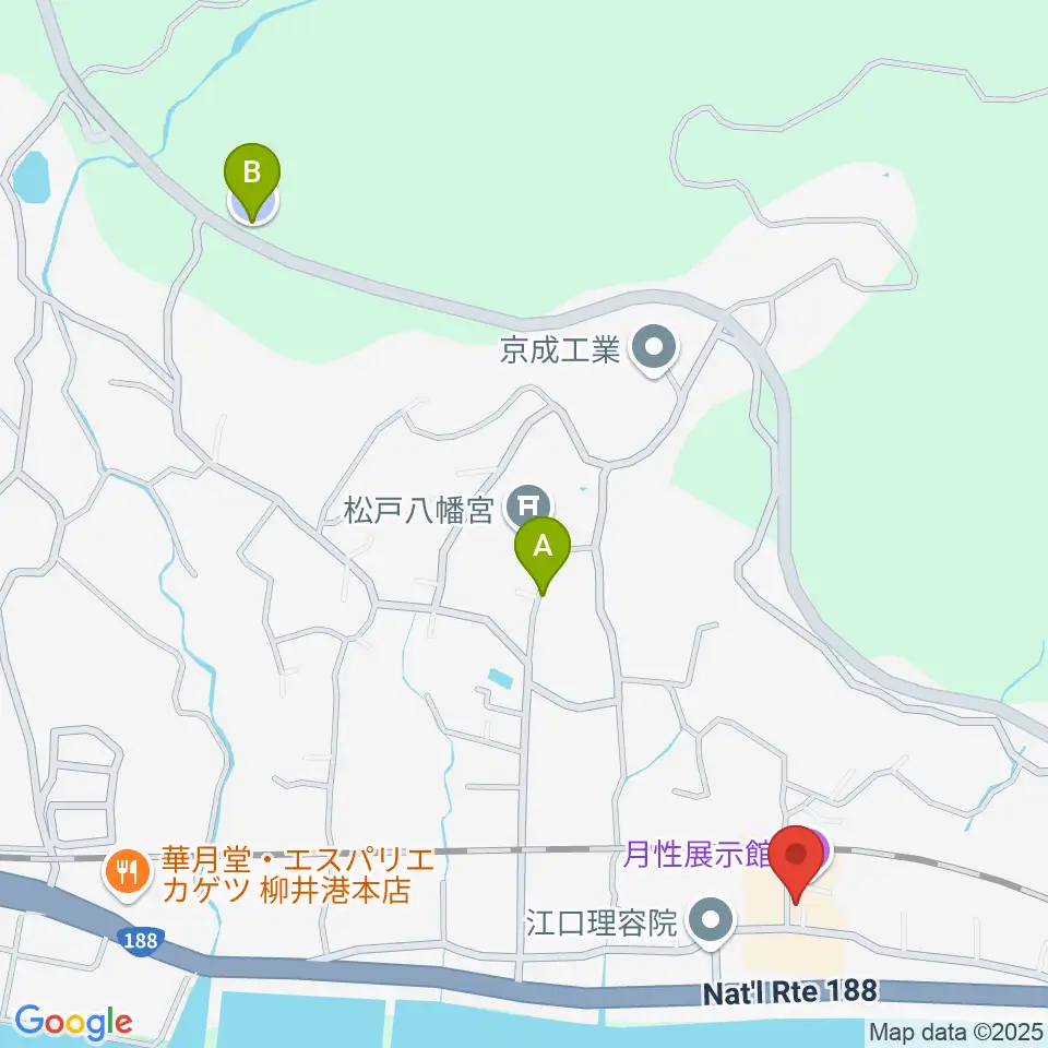 月性展示館・清狂草堂周辺の駐車場・コインパーキング一覧地図