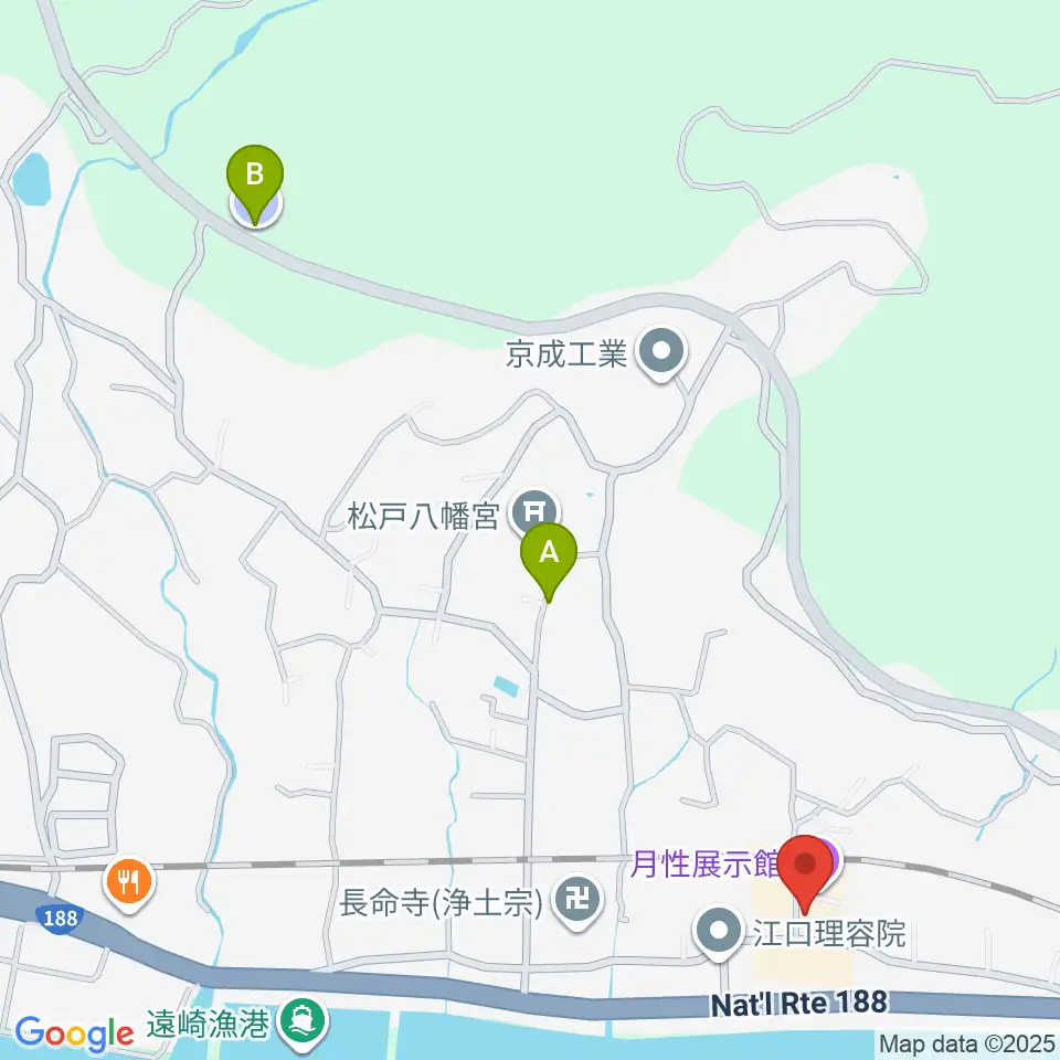月性展示館・清狂草堂周辺の駐車場・コインパーキング一覧地図